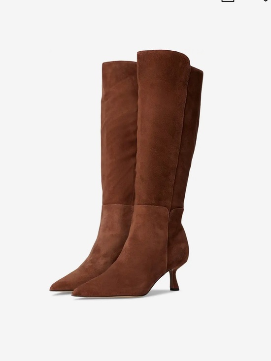 Sam Edelman Shoes - Sam Edelman Taylin Toffee Suede Knee-High Pointed-Toe Boots